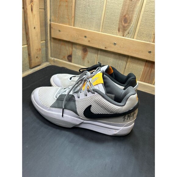 Nike Ja 1 Men\'s Size 9 Basketball Shoes White/LT Smoke Grey-Black DR8785-100 main image 3